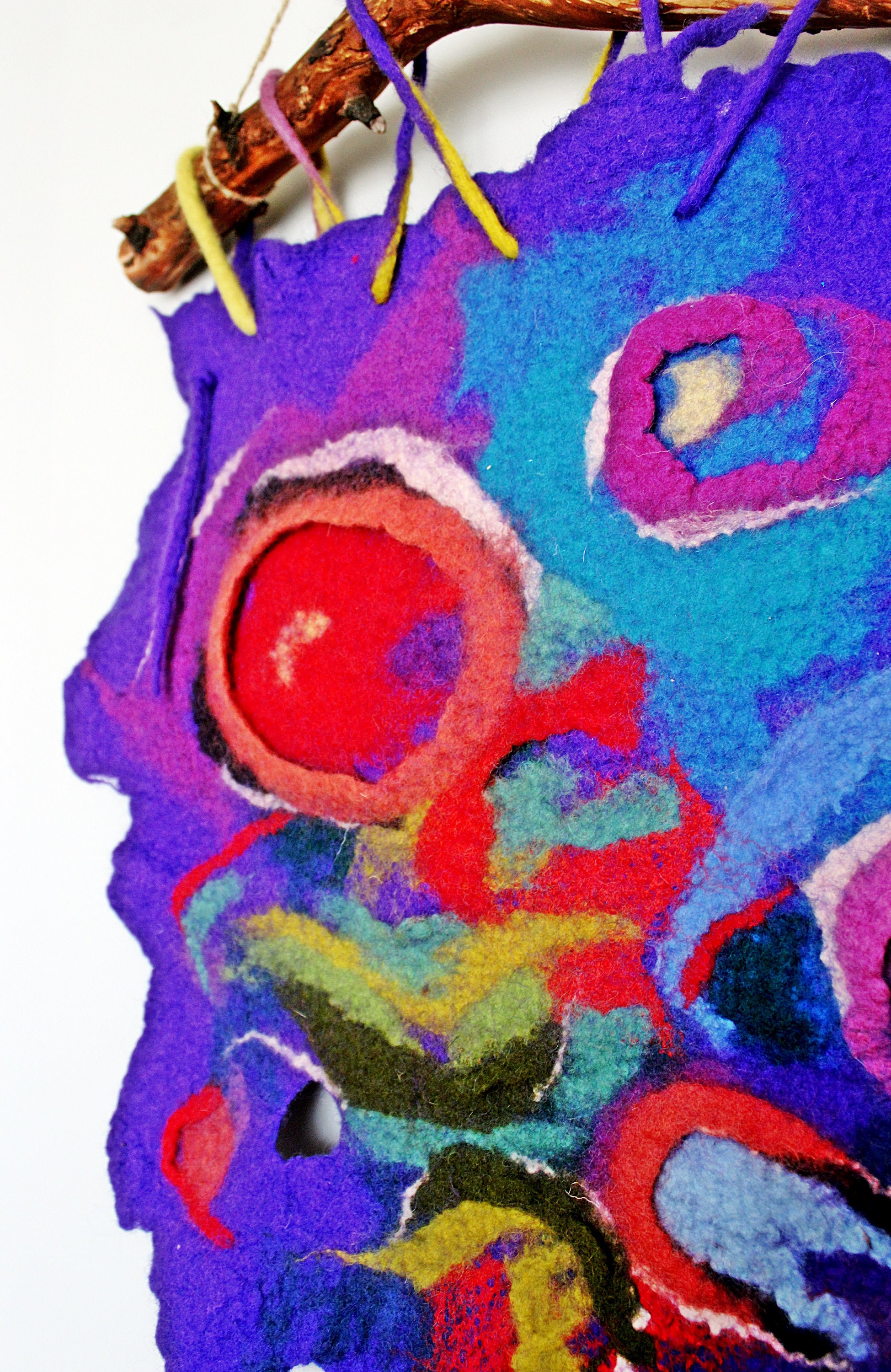 Felt Wall decor Panels decor for wall home decor Blue mural Etsy