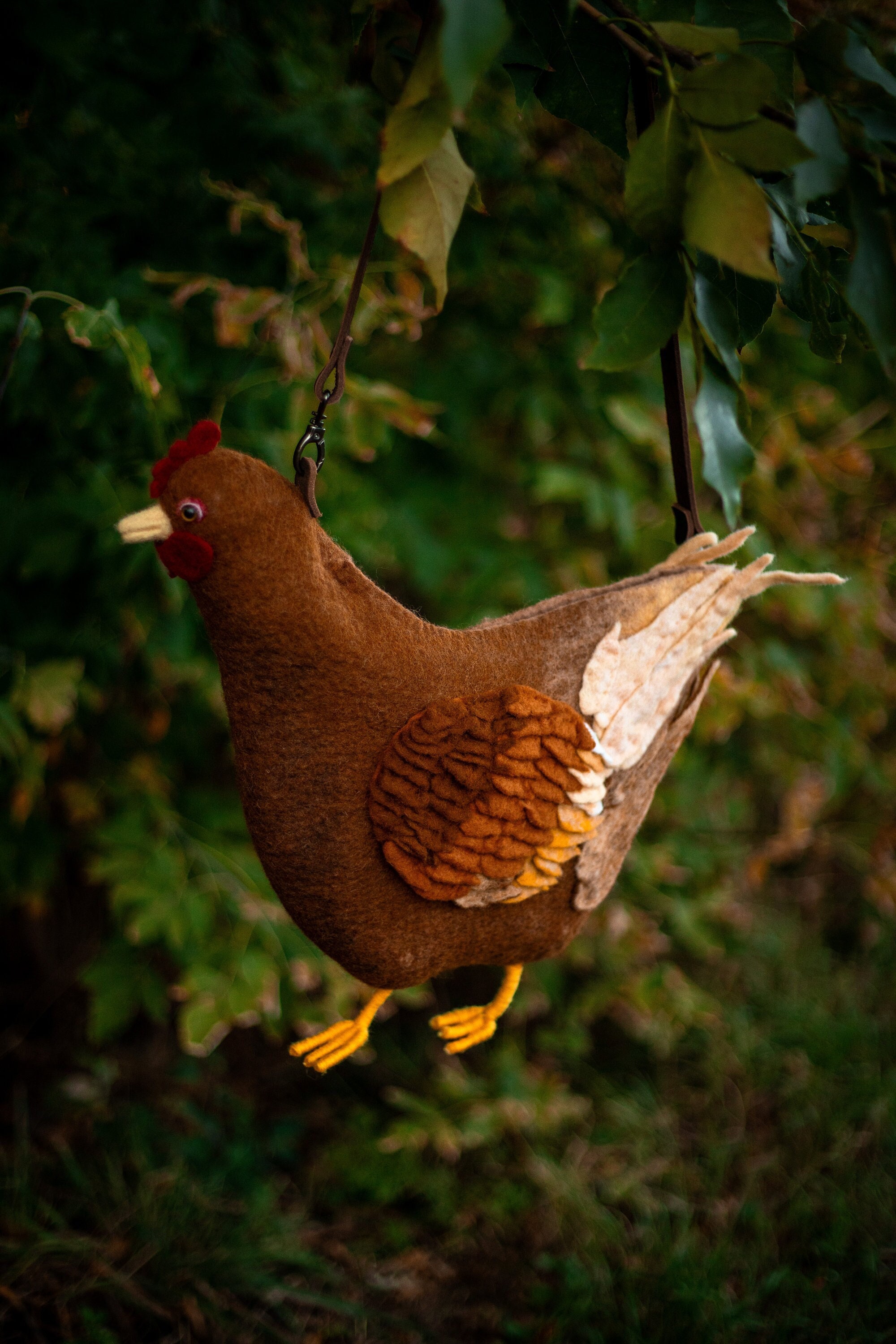 Leather chicken purse new arrivals