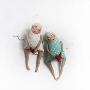 Christmas angel Fabric doll angel