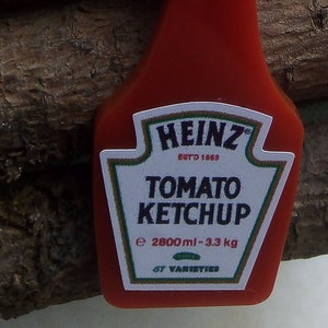 Heinz Ketchup Flasche Essen Schlüsselanhänger Schlüsselring