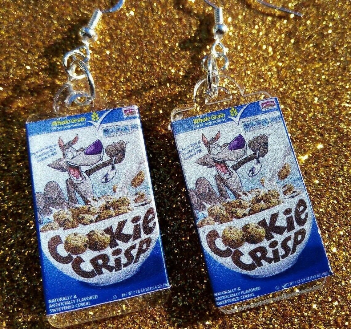 Cookie Crisp Chip the Wolf Classic Cereal Mini Chocolate Chips Etsy