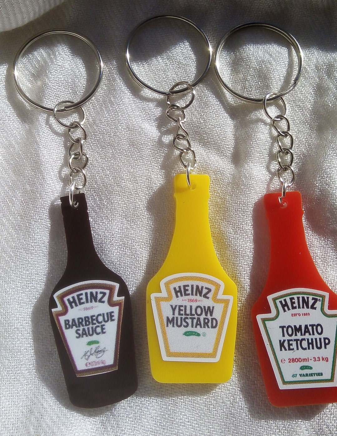 Heinz Bottles Condiment Lovers Mustard Ketchup and Barbecue Sauce