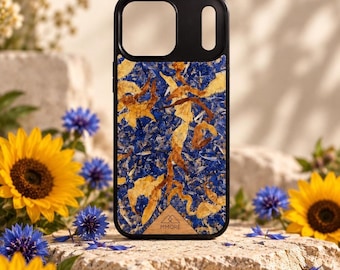 Pressed Flower Phone Case for iPhone 18 17 16 15 14 13 - Real Flowers Botanical Case, Eco-Friendly Gift