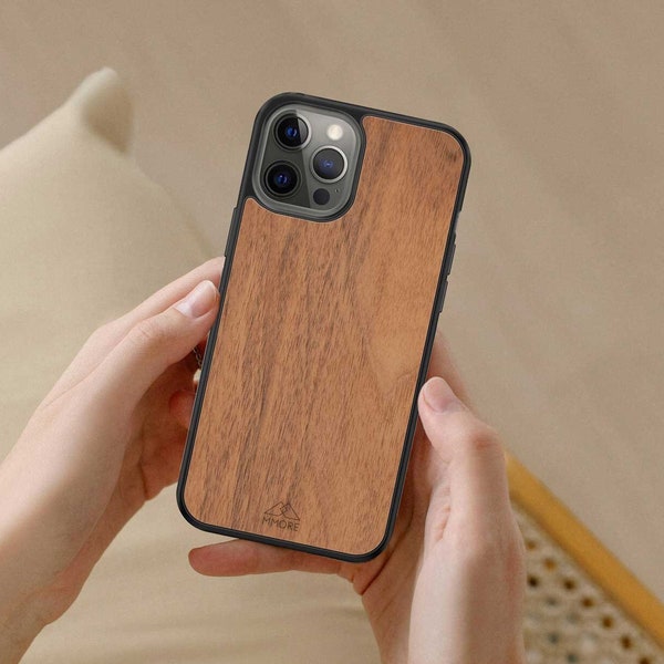 Wood Phone Case - European Walnut / All Natura, Eco friendly / for iPhone, Samsung, Google Pixel, Huawei / FREE Shipping Worldwide