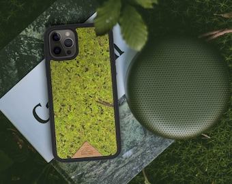 Real Forest Moss Phone Case / Organic Material, Eco Friendly, Sustainable, Unique / iPhone, Samsung, Google Pixel / FREE Shipping Worldwide