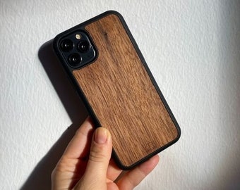 Wood Phone Case - American Walnut / All Natura, Eco friendly / for iPhone, Samsung, Google Pixel, Huawei / FREE Shipping Worldwide