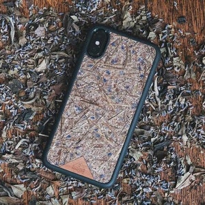 Echte Lavendel Blumen Handy Hülle / Bio gepresste Blume, Umweltfreundlich, Nachhaltig / iPhone, Samsung, Google Pixel / KOSTENLOSER Versand