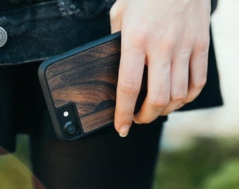 Wood Phone Case - Ziricote / Rare Species, All Natural, Eco friendly, Sustainable / iPhone, Samsung, Google Pixel, Huawei / FREE Shipping