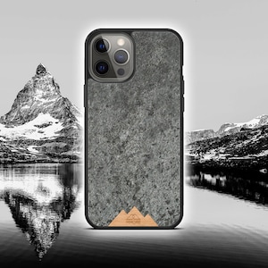 Real Mountian Stone Phone Case / Natural Stone, Eco Friendly, Sustainable, Unique / iPhone 15 14 13 12 11 Pro Plus Max Mini SE3 SE2 8 7 6 6S