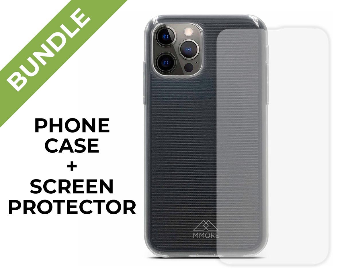 Funda iPhone XR y 2 protectores de pantalla - Plástico reciclado -  Transparente