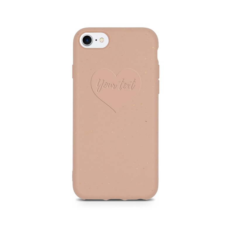 Personalized Eco-friendly gifts Biodegradable Case Pastel Pink Gift For Her iPhone 6 6S 7 8 SE2020 X XS FREE SHIPPING Worldwide