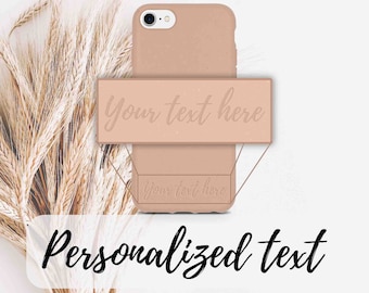Funda de teléfono biodegradable personalizada - Rosa pastel ecológico
