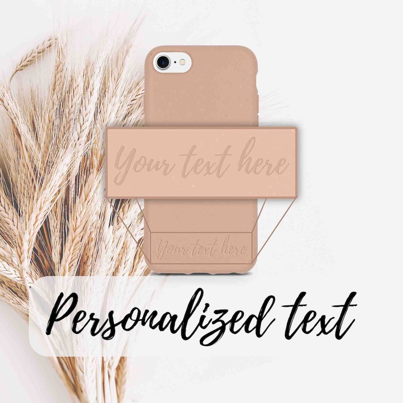 Personalized Eco-friendly gifts Biodegradable Case Pastel Pink Gift For Her iPhone 6 6S 7 8 SE2020 X XS FREE SHIPPING Worldwide