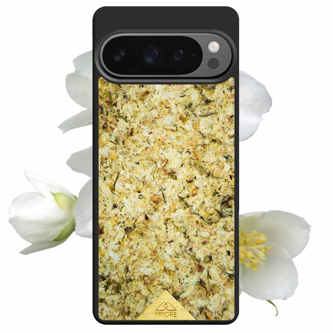 本物のジャスミンの花のスマホケース / Google Pixel スマートフォン 