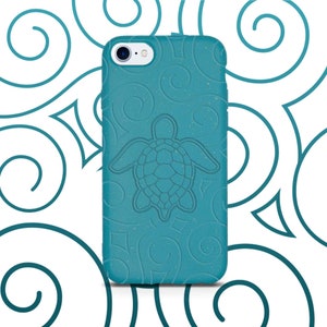 Ocean Turtle - Biologisch afbreekbaar telefoonhoesje / iPhone-telefoonmodellen / Duurzaam, milieuvriendelijk, composteerbaar / GRATIS verzending wereldwijd