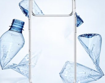 Transparent iPhone Case for iPhone 18 17 16 15 14 13 12 - Recycled Ocean Plastic Eco Cover
