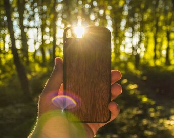 Wood Phone Case - Sucupira / All Natural, Eco friendly Sustainable Gift / for iPhone, Samsung, Google Pixel, Huawei / FREE Shipping