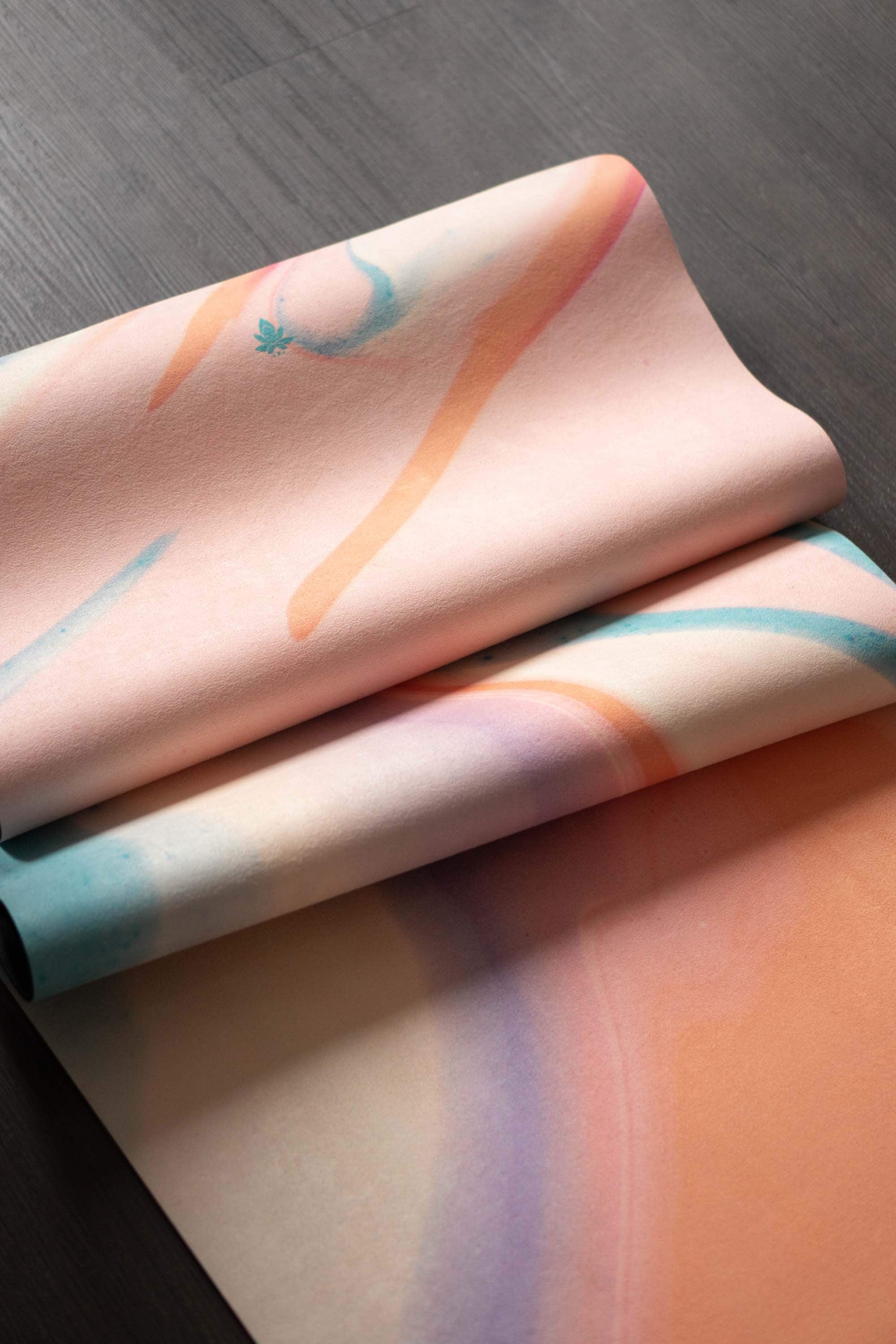 Mala HYBRID yoga mat "Apricot Ink"