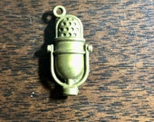 RCA 77DX Microphone Vintage Necklace Charm - Free Shipping