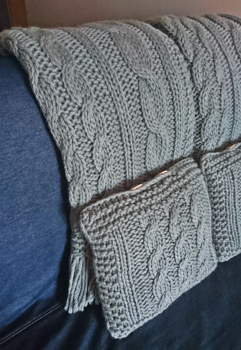 Braided Cable Knit Throw Blanket Gray Cable Knit Throw Blanket Chunky