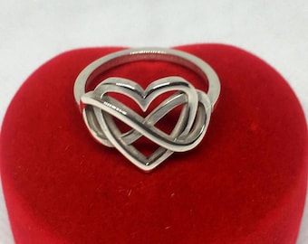 Ring Heart & Infinity in Silver 925