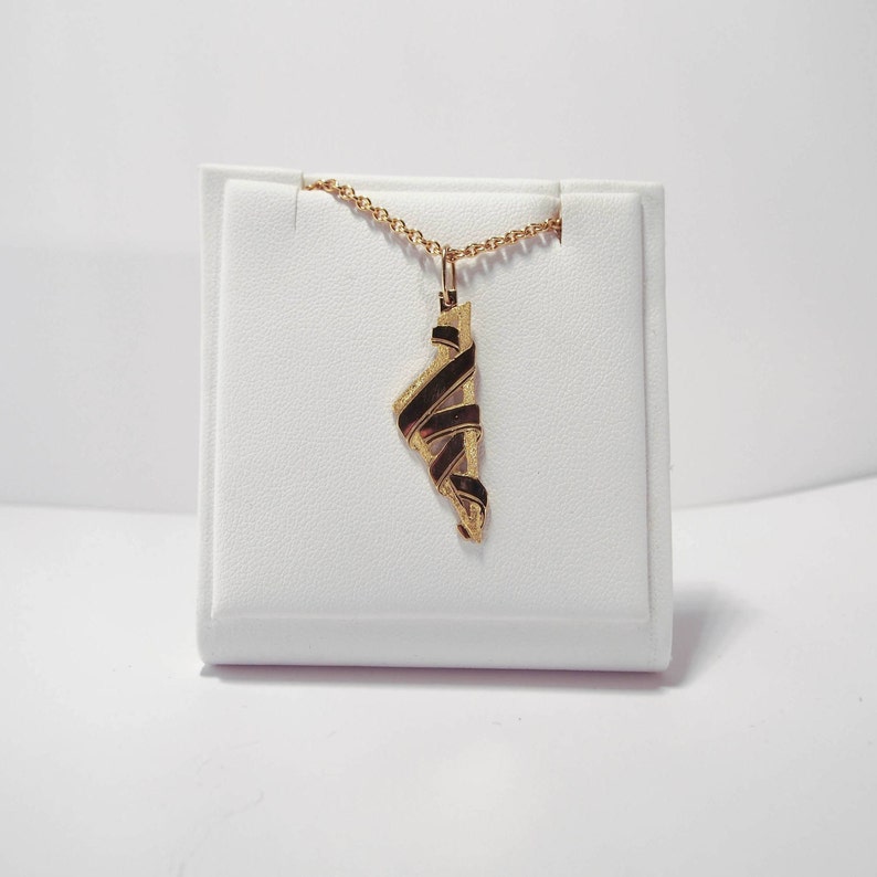 Corsica Ribbon 750 gold pendant