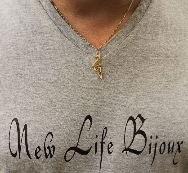 Corsica Ribbon 750 gold pendant
