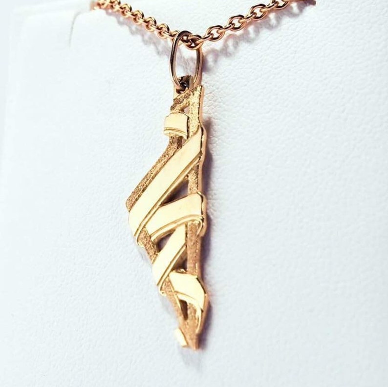 Corsica Ribbon 750 gold pendant