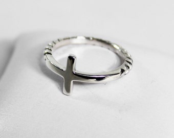 Silver Cross Ring 925