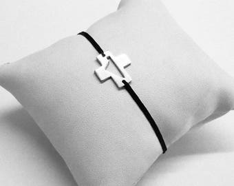 Corsica Cross Bracelet Silver 925 rhodium-plated