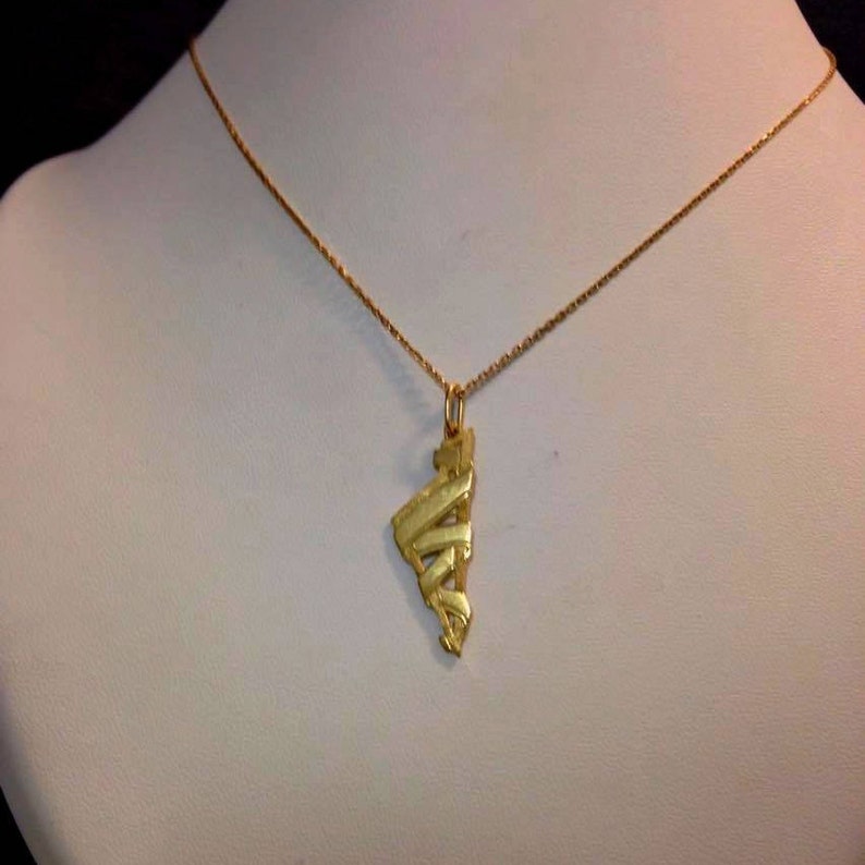 Corsica Ribbon 750 gold pendant