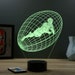 Veilleuse LED Ulster Rugby - Lampe Décorative - Enfant/adulte - USB/Batterie