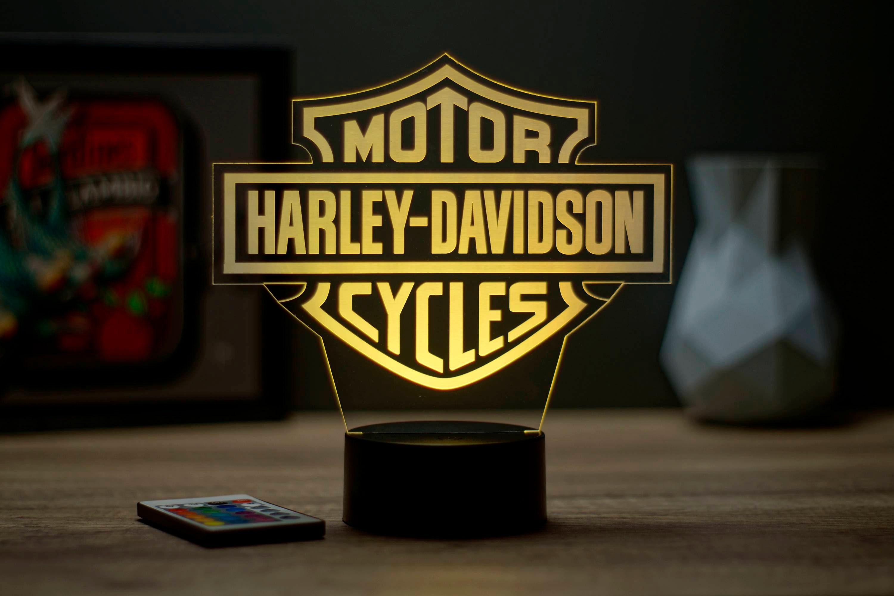 Motos vintage Harley Davidson Abat-jour pour lampes de table de