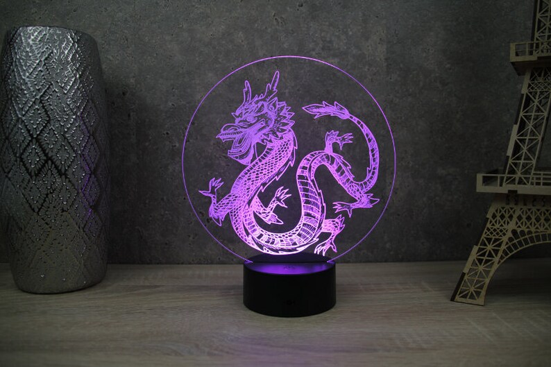 Lampe Led Dragon Chinois Home Living Lamps