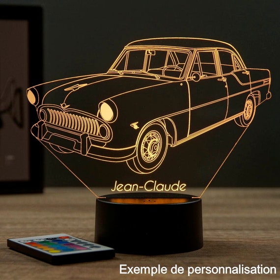 Lampada 3D Camion Con Illusione Ottica – Luce Notturna LED Con 16 Colori, Base Acrilica USB, Regalo Decorativo Per Camera E Soggiorno - 3