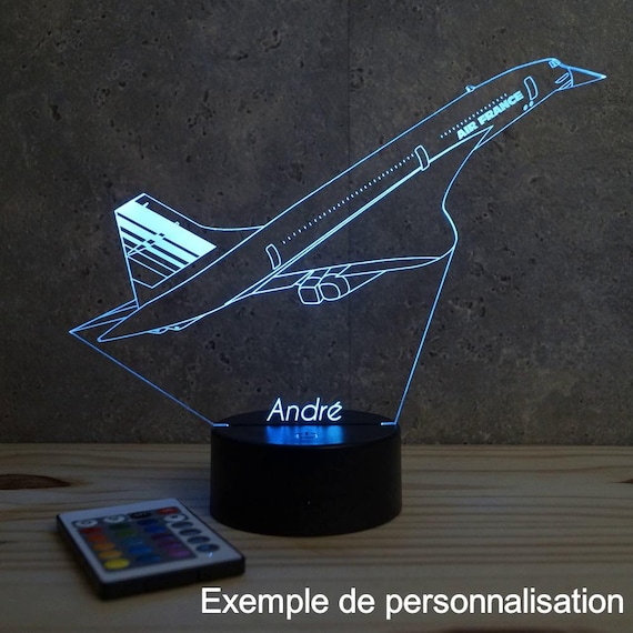 Lampe D'illusion 3D De Veilleuse D'avion, Lampe D'enfants De 16