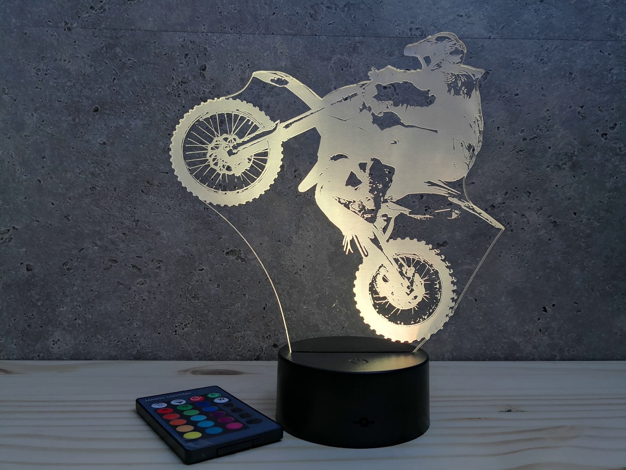 Lampe moto cross personnalisable -  France