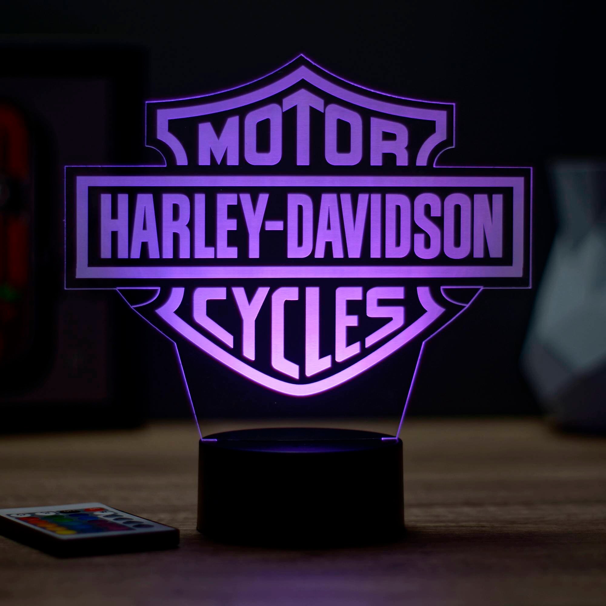 Lampe 3D Personnalisable Sportster S1250 - 16 Couleurs, Veilleuse Ambiance, Fabrication Française