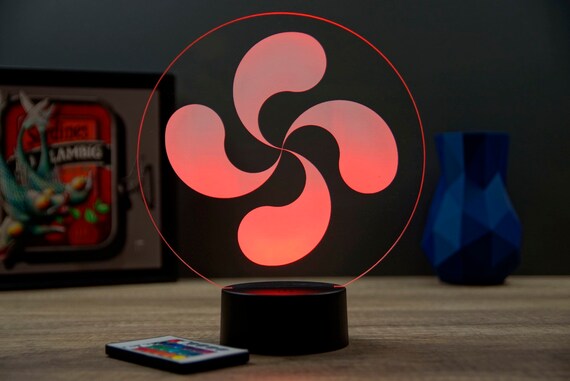 Lampe Veilleuse 3D Rugby Essai Avec Télécommande - Multicolore, Fabriqué En France, Idéal Cadeau Anniversaire