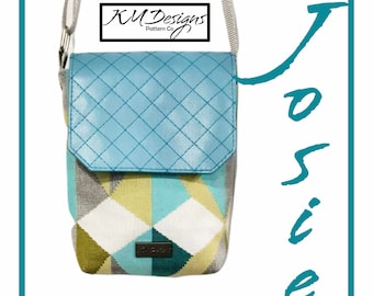 Borsa a tracolla Josie con divisore interno con cerniera + video tutorial