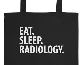 XRay Tech Gift for Radiologist Gift for Her Radiology Life Making a Difference Personalized Printed Tote Bag with Mesh Pockets