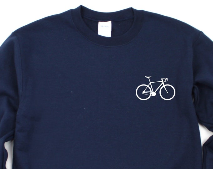 Bicycle Sweatshirt, Cycling Sweater, Cyclist Gift Mens Womens - 2058