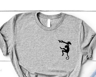 Monkey Silhouette T-Shirt: Soft Cotton Blend Tee
