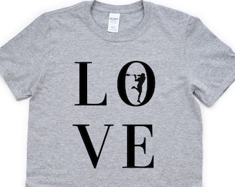 Lacrosse Love T-Shirt: Gift for Lacrosse Player
