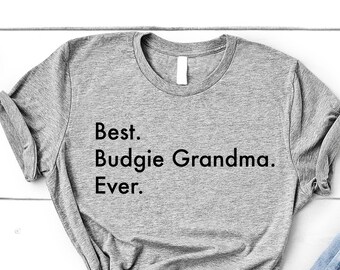 Budgie Grandma T-Shirt: Soft Cotton Women's Gift