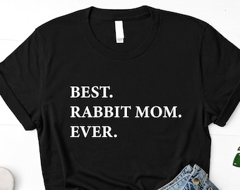 Rabbit Mom T-Shirt, rabbit lover gift, Best Rabbit Mom Ever Shirt - 1960