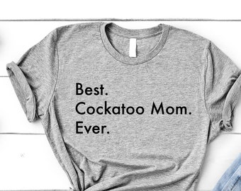Camiseta de mamá cacatúa: Camiseta de algodón suave para mujer