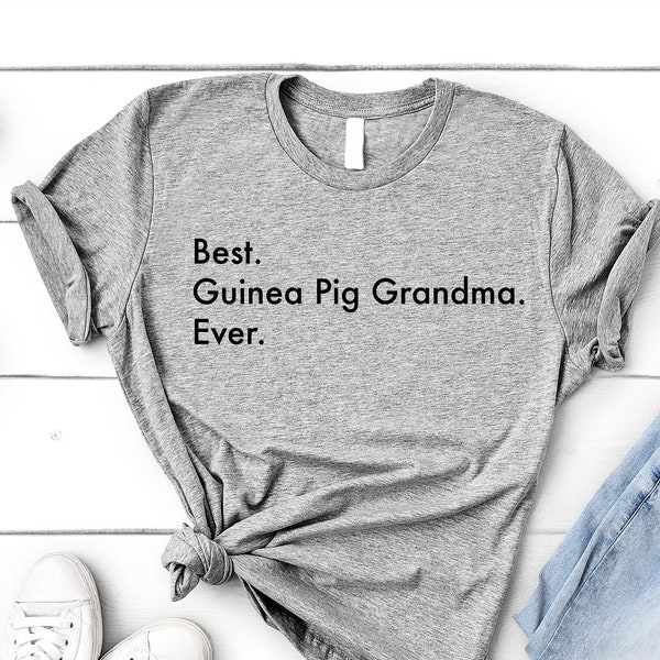 Guinea Pig T-Shirt, Best Guinea Pig Grandma Ever Shirt Womens Gifts - 3324