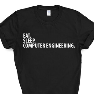 Datateknik T-shirt, Ät sov datorteknikskjorta herr damgåvor - 2951