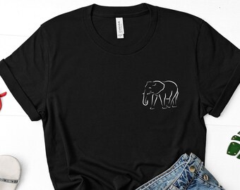 Elephant Drawing Ethnic Pattern Art Men Women Unisex T Shirt Tank Top Vest 577